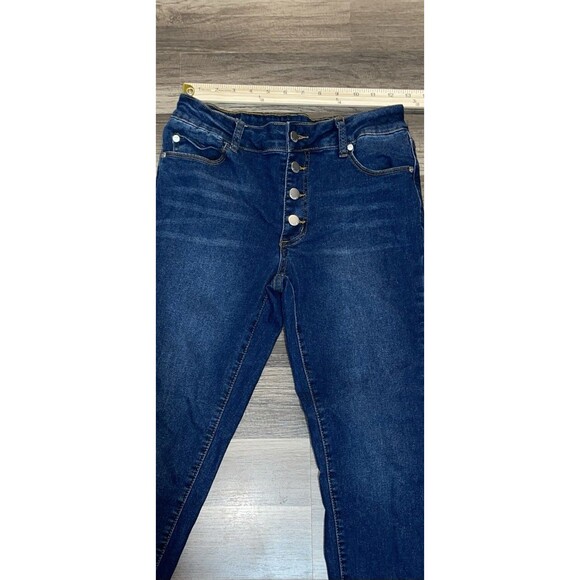 Tahari Jeans Button Fly Skinny Dark Rinse Women’s 6/28 - Picture 8 of 10